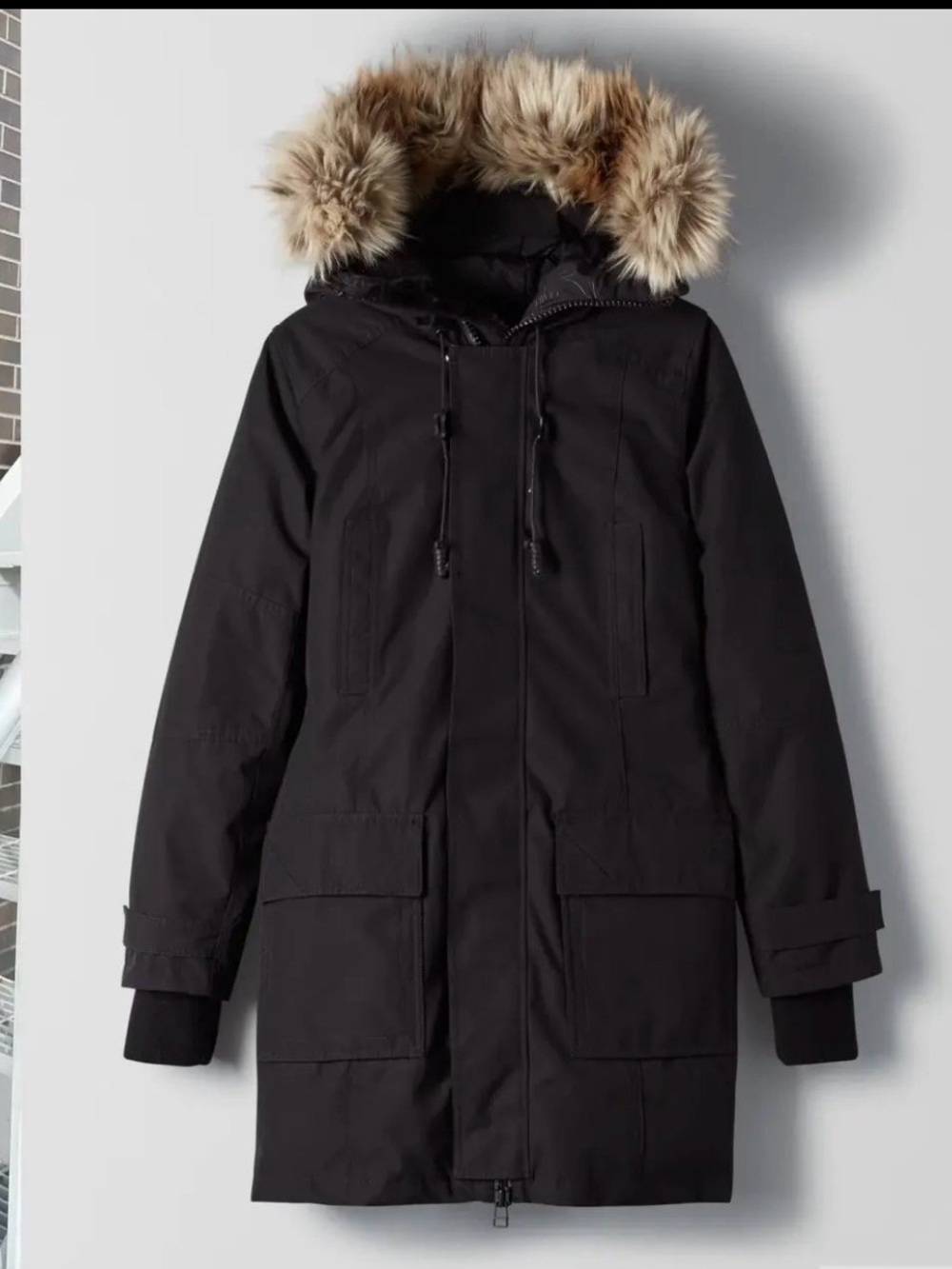 Aritzia TNA Bancroft Parka – Black – Size Small - Picture 4 of 7